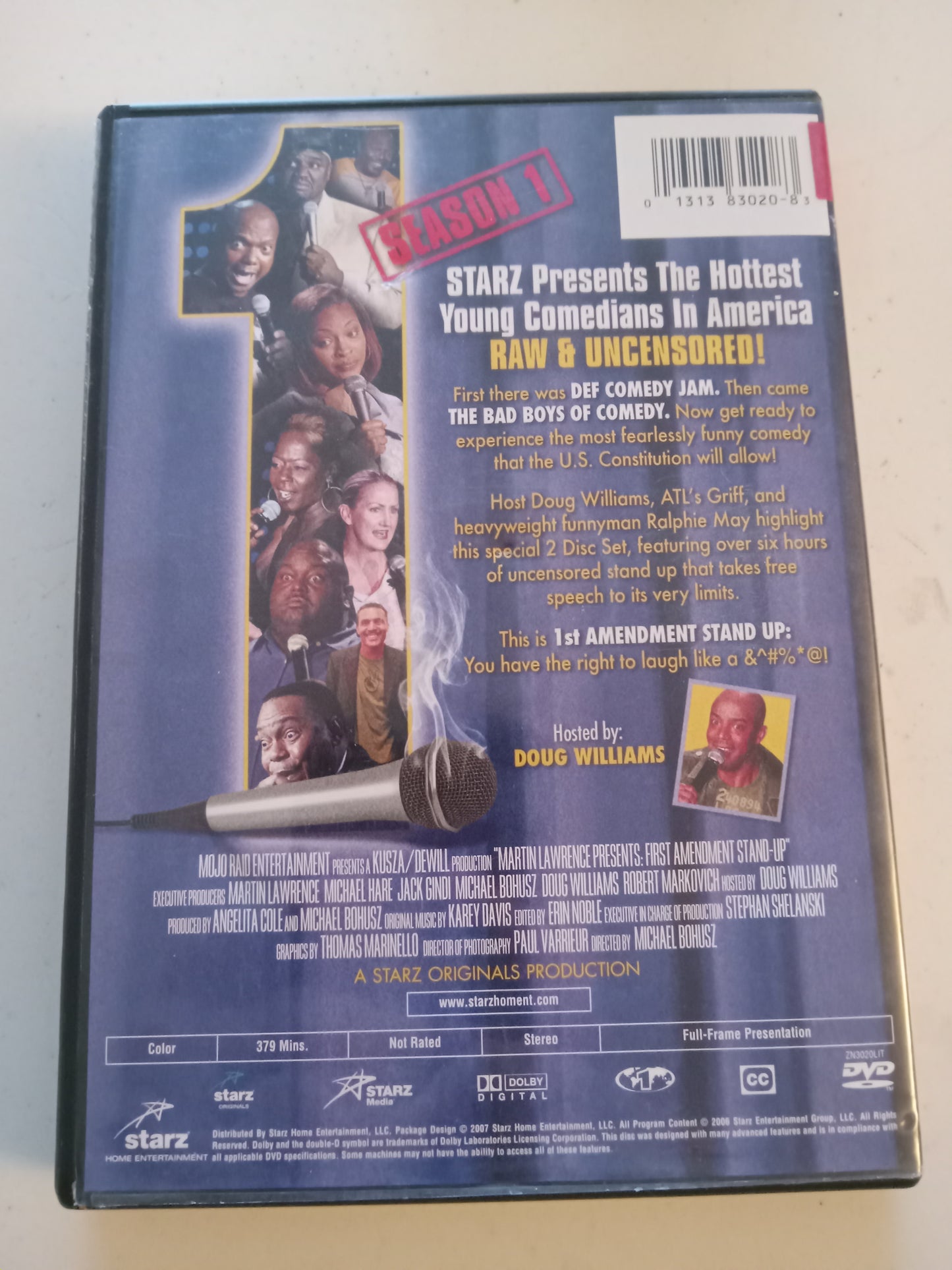 1st Amendment Standup, Season 1, 2 Disc Set, DVD Movie, Martin Lawrence Widescreen, Not-Rated USED