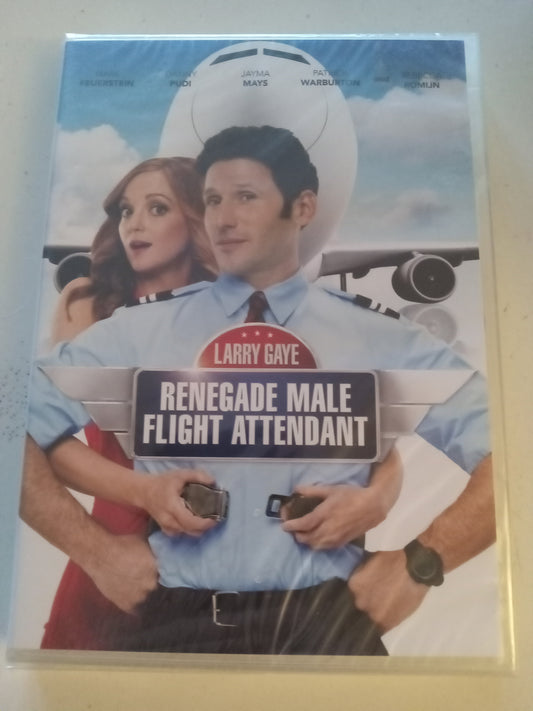 Larry Gaye, Renegade Male Flight Attendant, DVD Movie, Jayma Mays Widescreen, Rated R, NEW