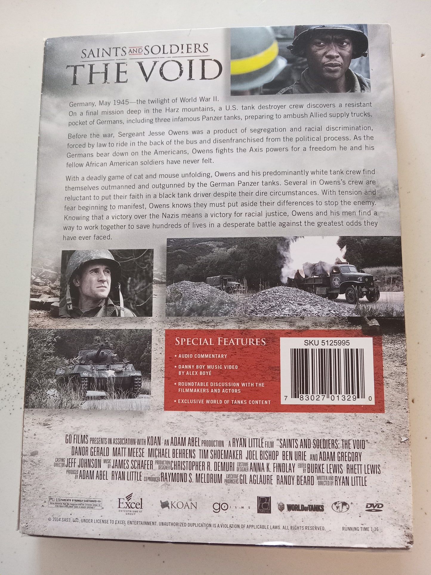 Saints And Soldiers The Void, DVD Movie, Danor Gerald Fullscreen, Rated PG-13, NEW/USED