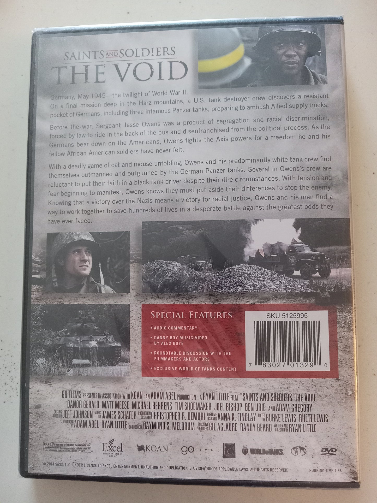 Saints And Soldiers The Void, DVD Movie, Danor Gerald Fullscreen, Rated PG-13, NEW/USED