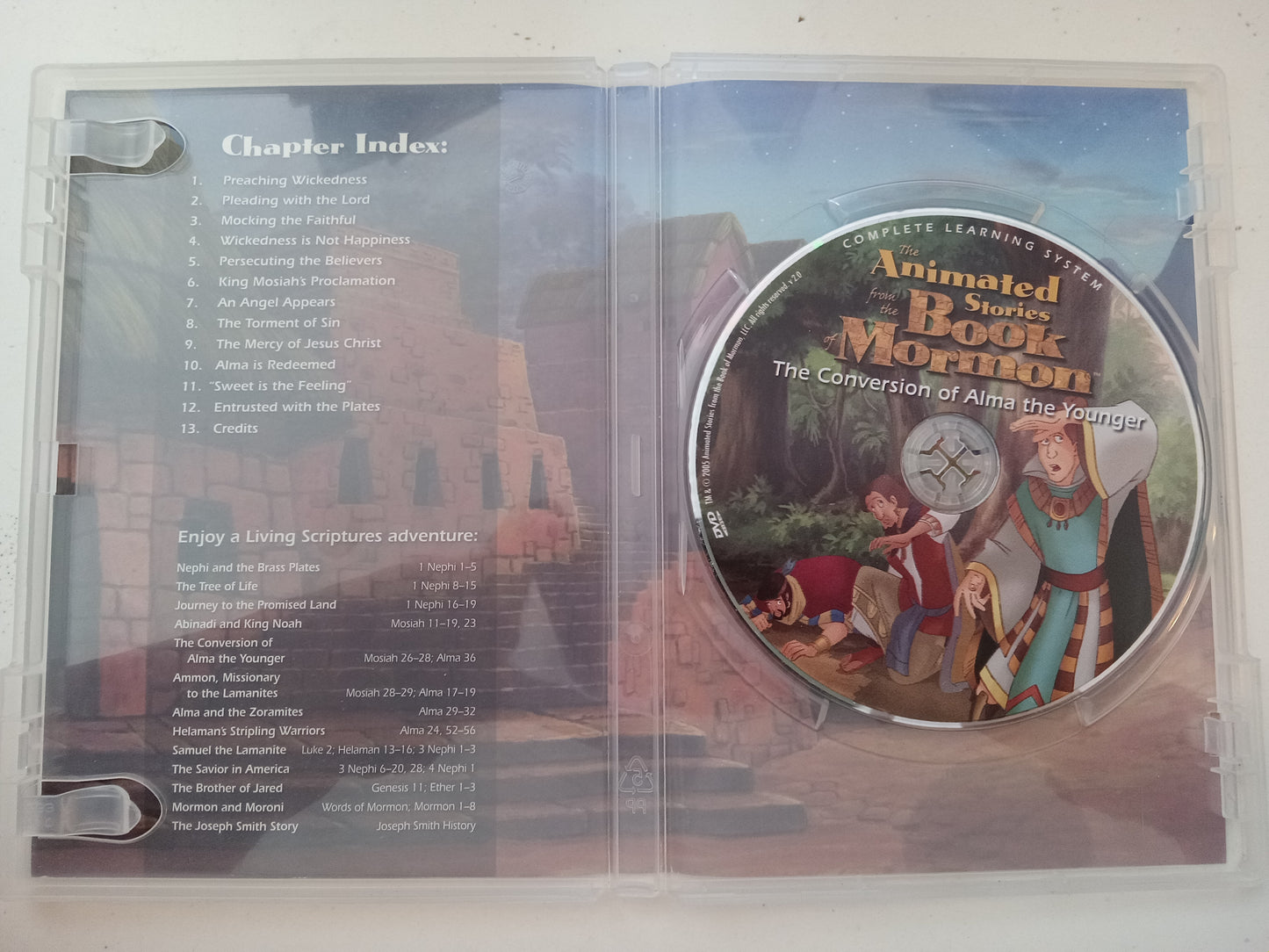 The Conversation Of Alma The Younger, The Animated Stories From The Book Of Mormon, DVD Movie, Fullscreen, Living Scriptures, Not Rated, USED