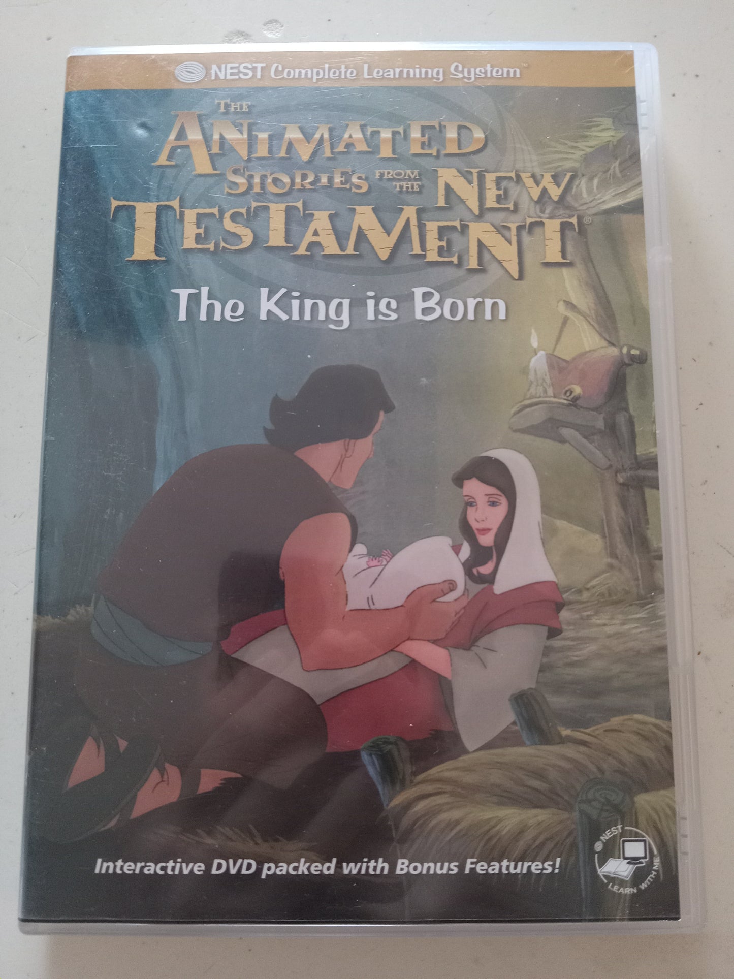 The King Is Born, The Animated Stories From The New Testament, DVD Movie, Widescreen, Living Scriptures, Not Rated, USED