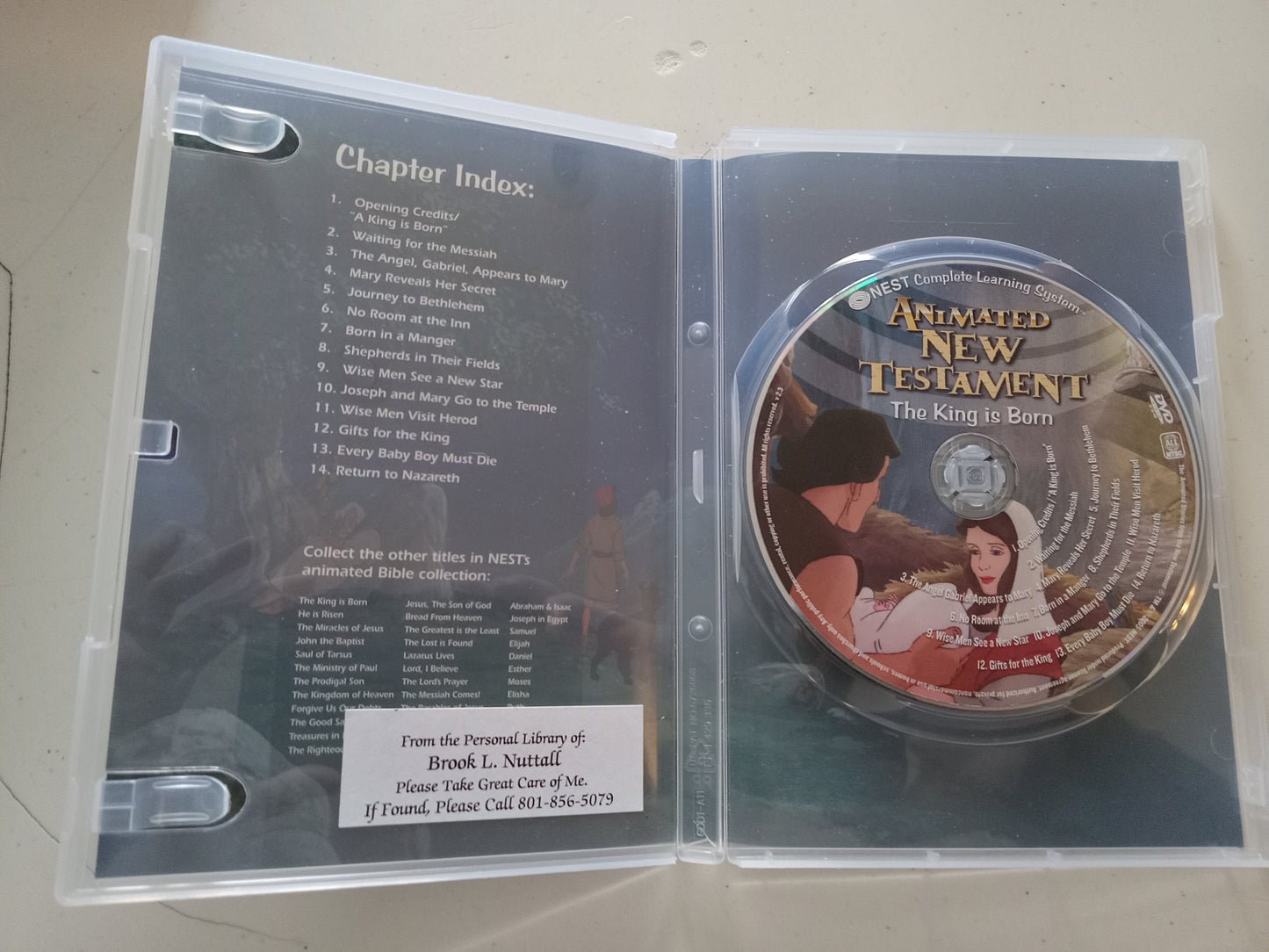 The King Is Born, The Animated Stories From The New Testament, DVD Movie, Widescreen, Living Scriptures, Not Rated, USED