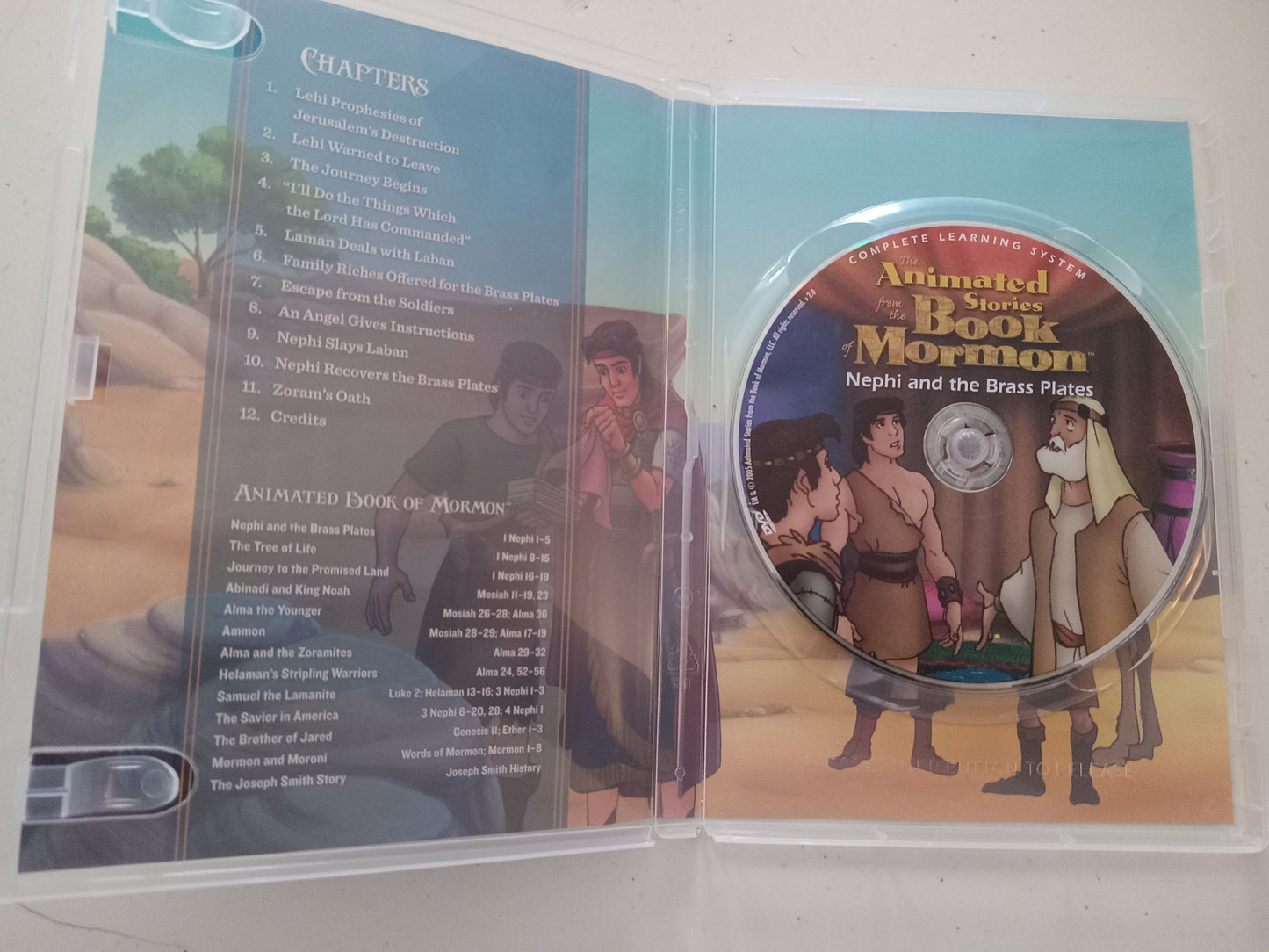 Nephi And The Brass Plates, Animated Stories From Book of Mormon, DVD Movie, Widescreen, Living Scriptures, Rated G, USED