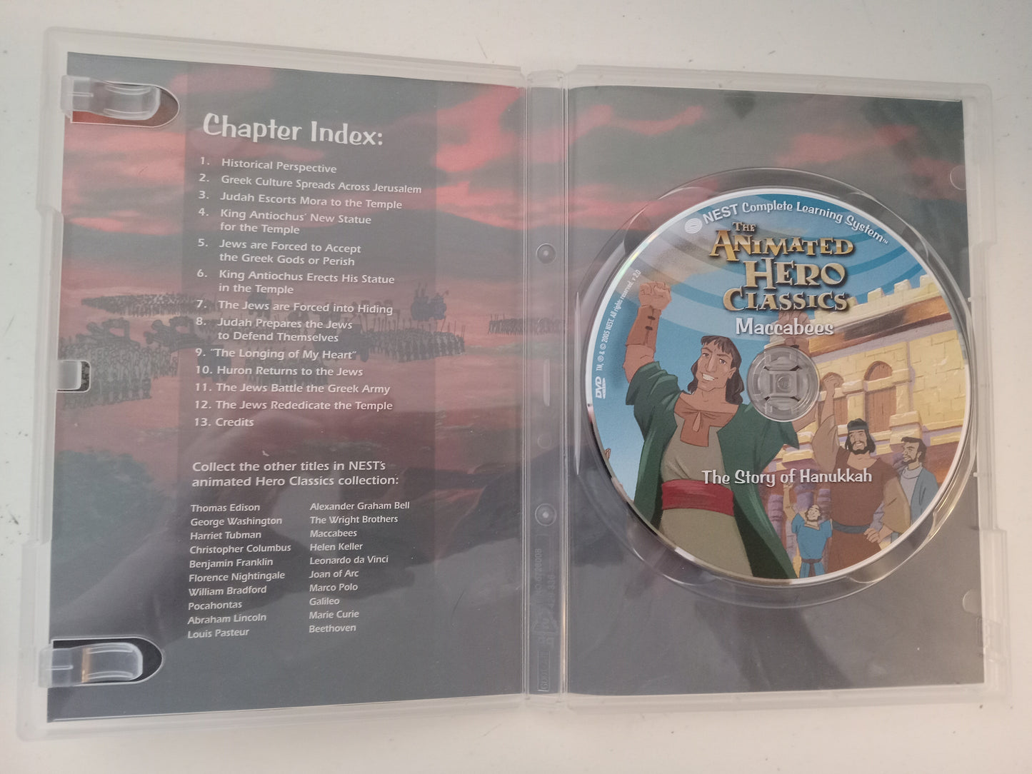 Maccabees, The Animated Hero Classics, DVD Movie, Fullscreen, Not Rated, USED