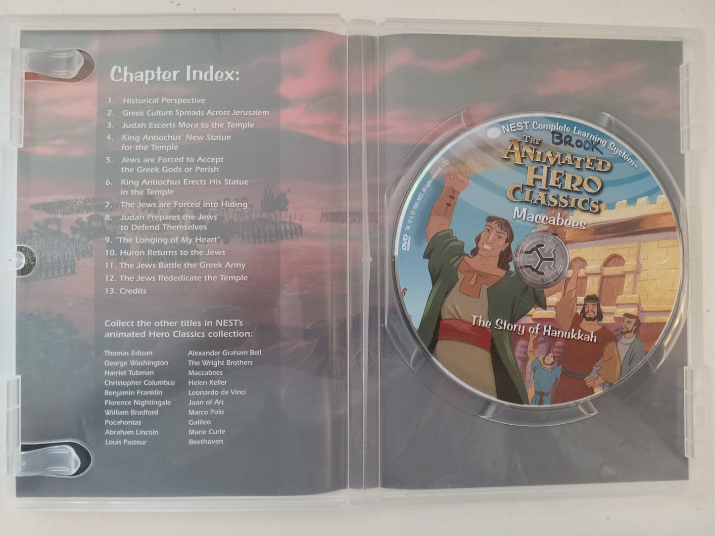 Maccabees, The Animated Hero Classics, DVD Movie, Fullscreen, Not Rated, USED
