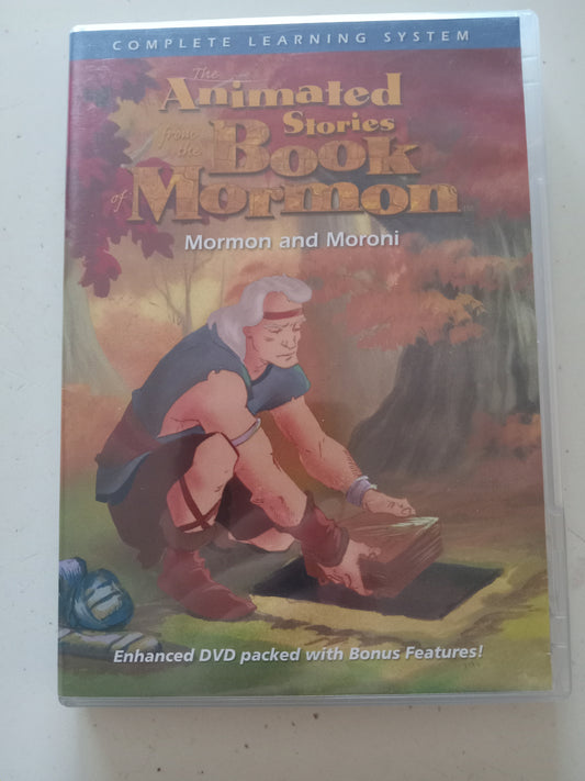 Mormon And Moroni,  The Animated Stories From The Book Of Mormon, DVD Movie, Widescreen, Living Scriptures, Rated G, USED