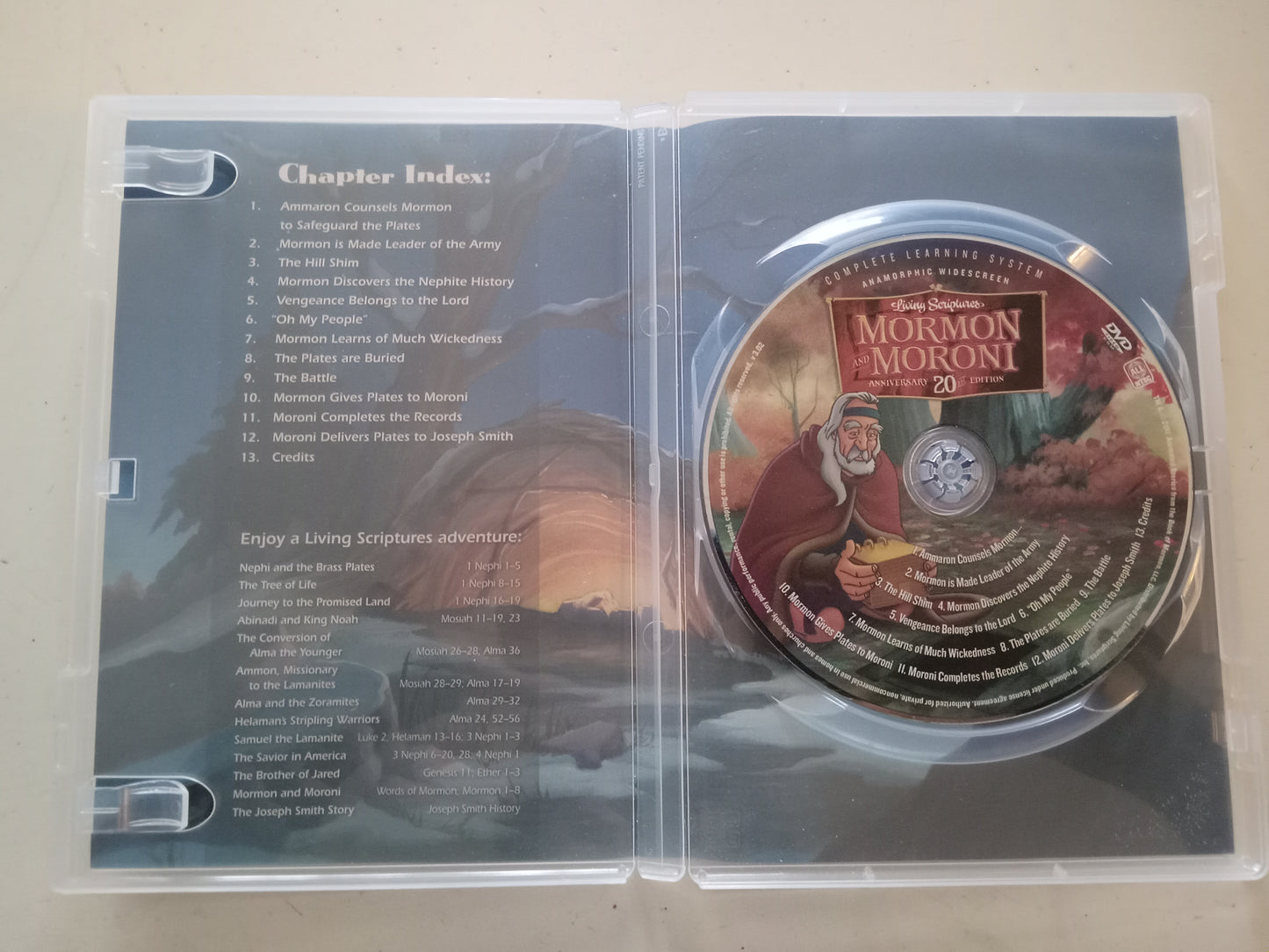 Mormon And Moroni,  The Animated Stories From The Book Of Mormon, DVD Movie, Widescreen, Living Scriptures, Rated G, USED