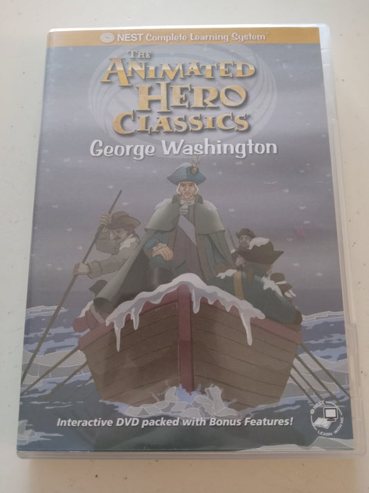 George Washington, The Animated Hero Classics, DVD Movie, Widescreen, Rated G, USED