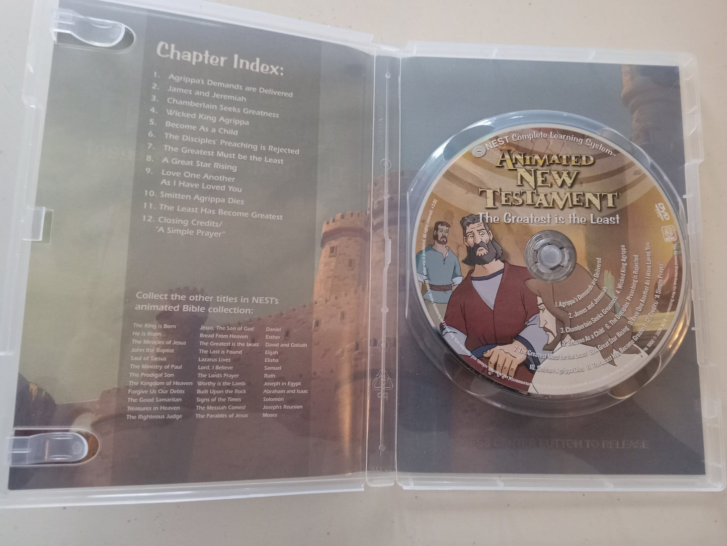 The Greatest Is The Least, The Animated Stories From The New Testament, DVD Movie, Widescreen, Living Scriptures, Rated G, USED