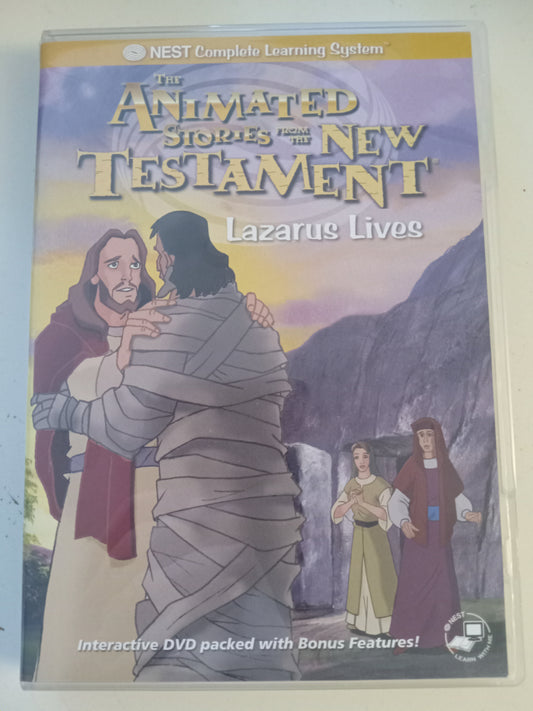 Lazarus Lives, The Animated Stories From The New Testament, DVD Movie, Fullscreen, Living Scriptures, Not Rated, USED