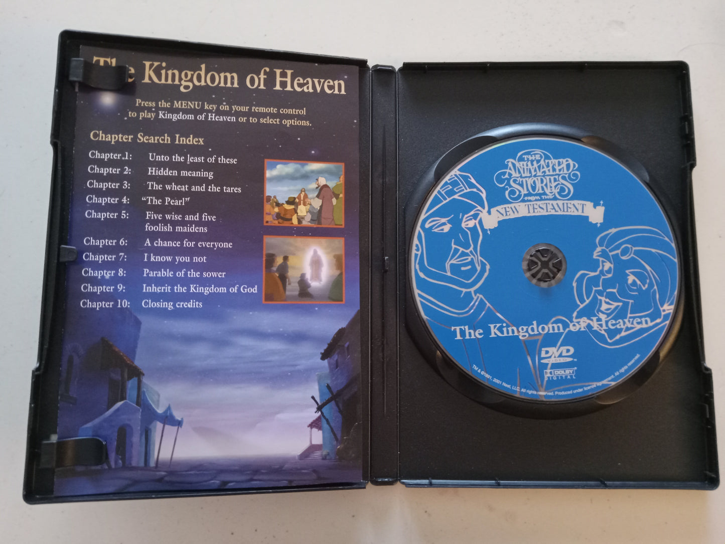 The Kingdom Of Heaven, The Animated Stories From The New Testament, DVD Movie, Widescreen, Living Scriptures, Rated G, USED
