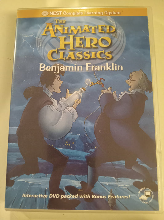 Benjamin Franklin, The Animated Hero Classics, DVD Movie, Fullscreen, Not Rated, USED