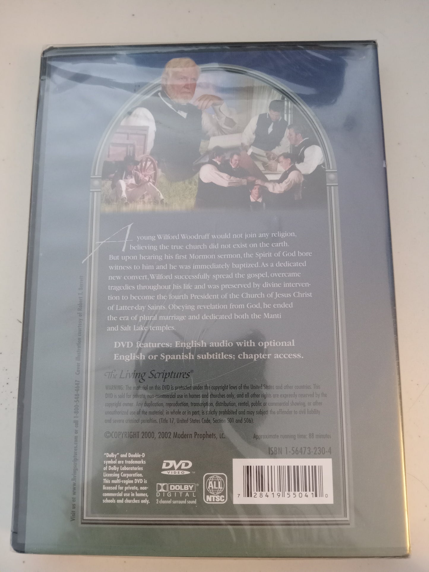The Modern Prophets, Wilford Woodruff DVD Movie, Fullscreen, LDS Church Mormons, Not Rated, NEW/USED