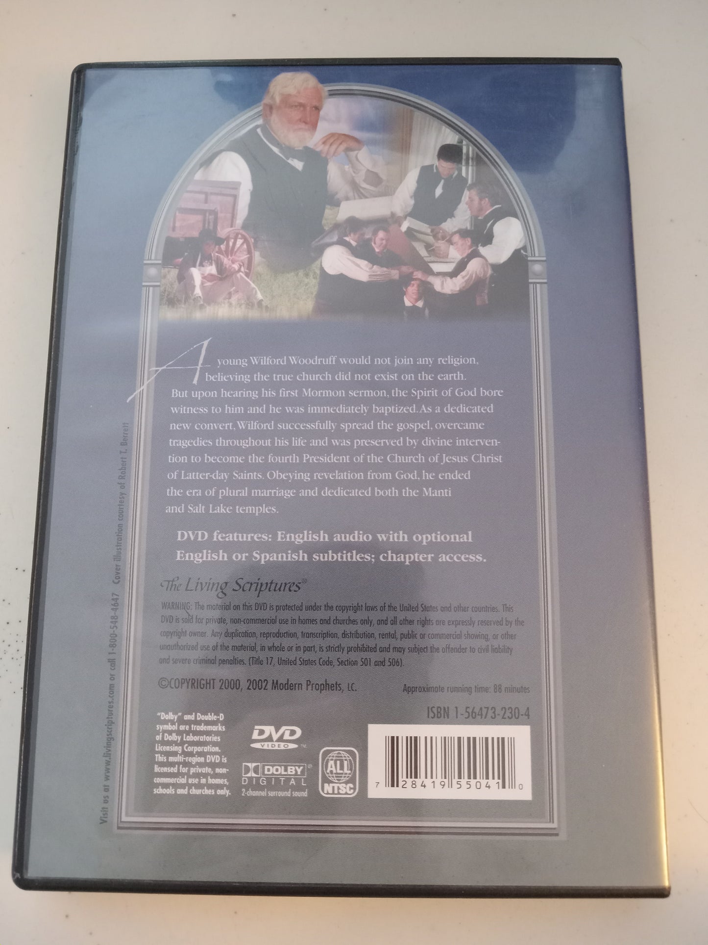 The Modern Prophets, Wilford Woodruff DVD Movie, Fullscreen, LDS Church Mormons, Not Rated, NEW/USED