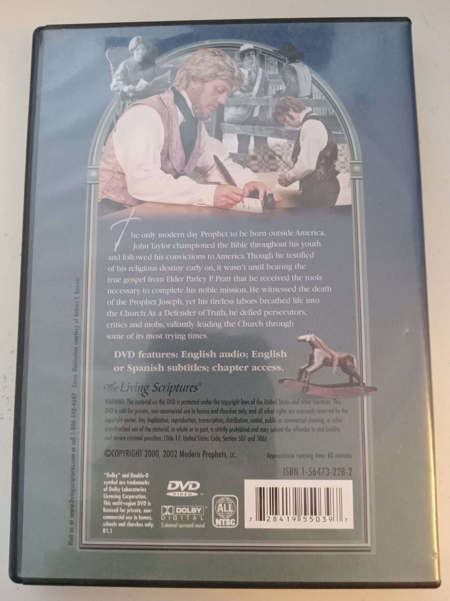 The Modern Prophets, John Taylor DVD Movie, Fullscreen, LDS Church Mormons, Not Rated, USED
