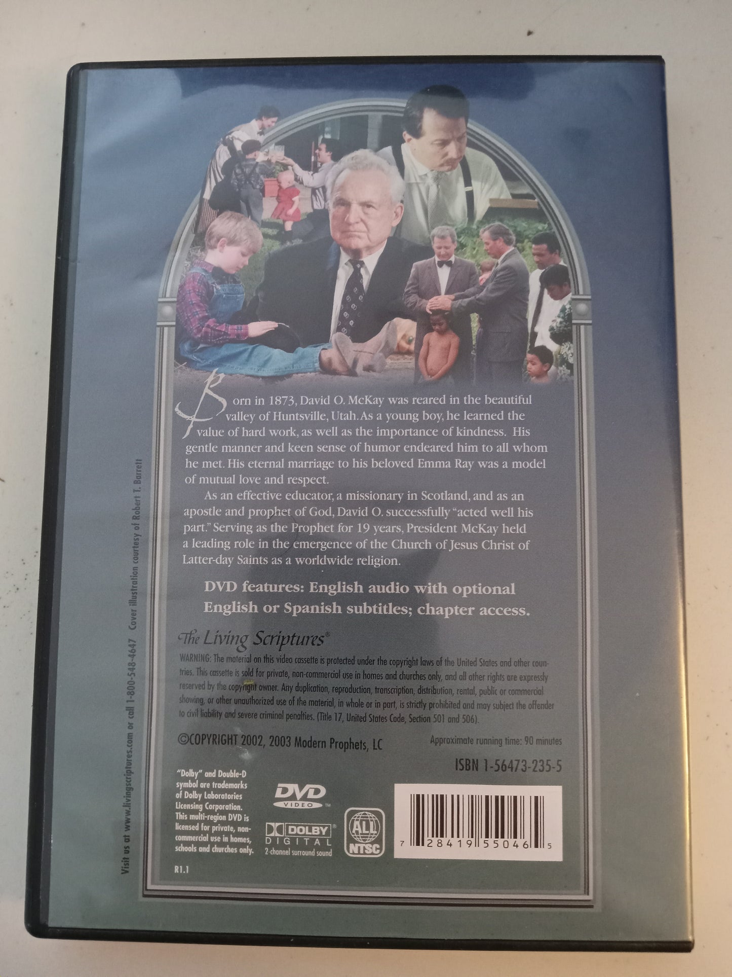 The Modern Prophets, David O McKay DVD Movie, Fullscreen, LDS Church Mormons, Not Rated, USED