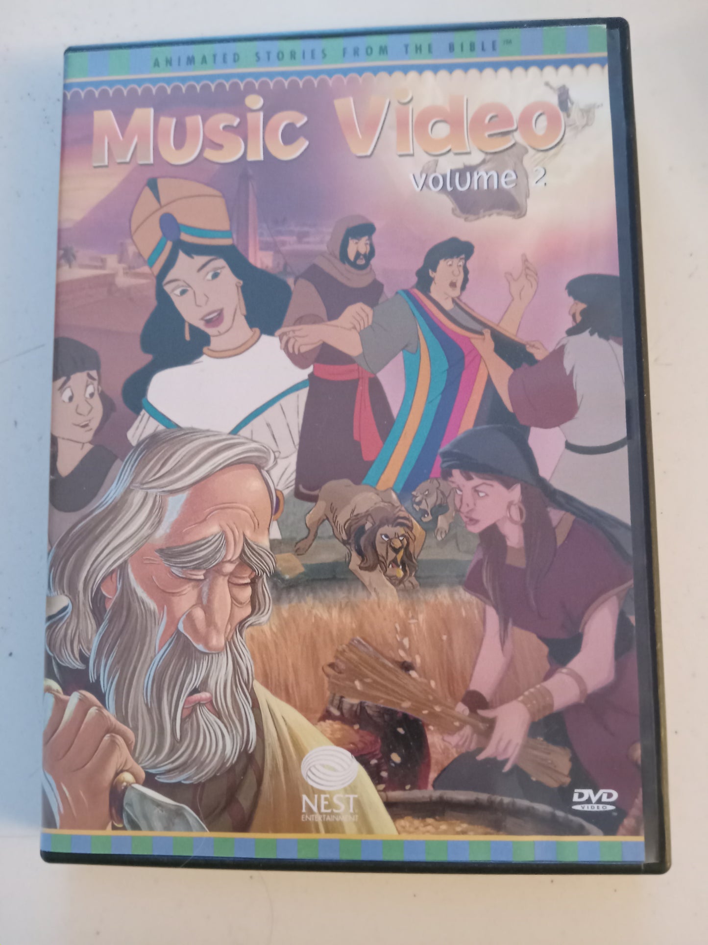 Music Video Volume 1/2, Animated Stories From The Bible, DVD Movie, Fullscreen, Living Scriptures, Not-Rated, USED