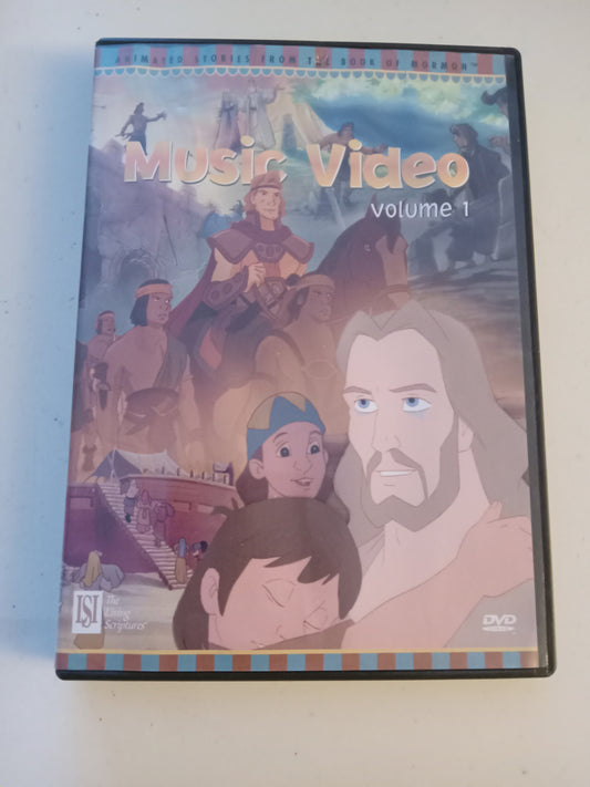 Music Video Volume 1/2, Animated Stories From The Book Of Mormon, DVD Movie, Fullscreen, Living Scriptures, Not-Rated, USED