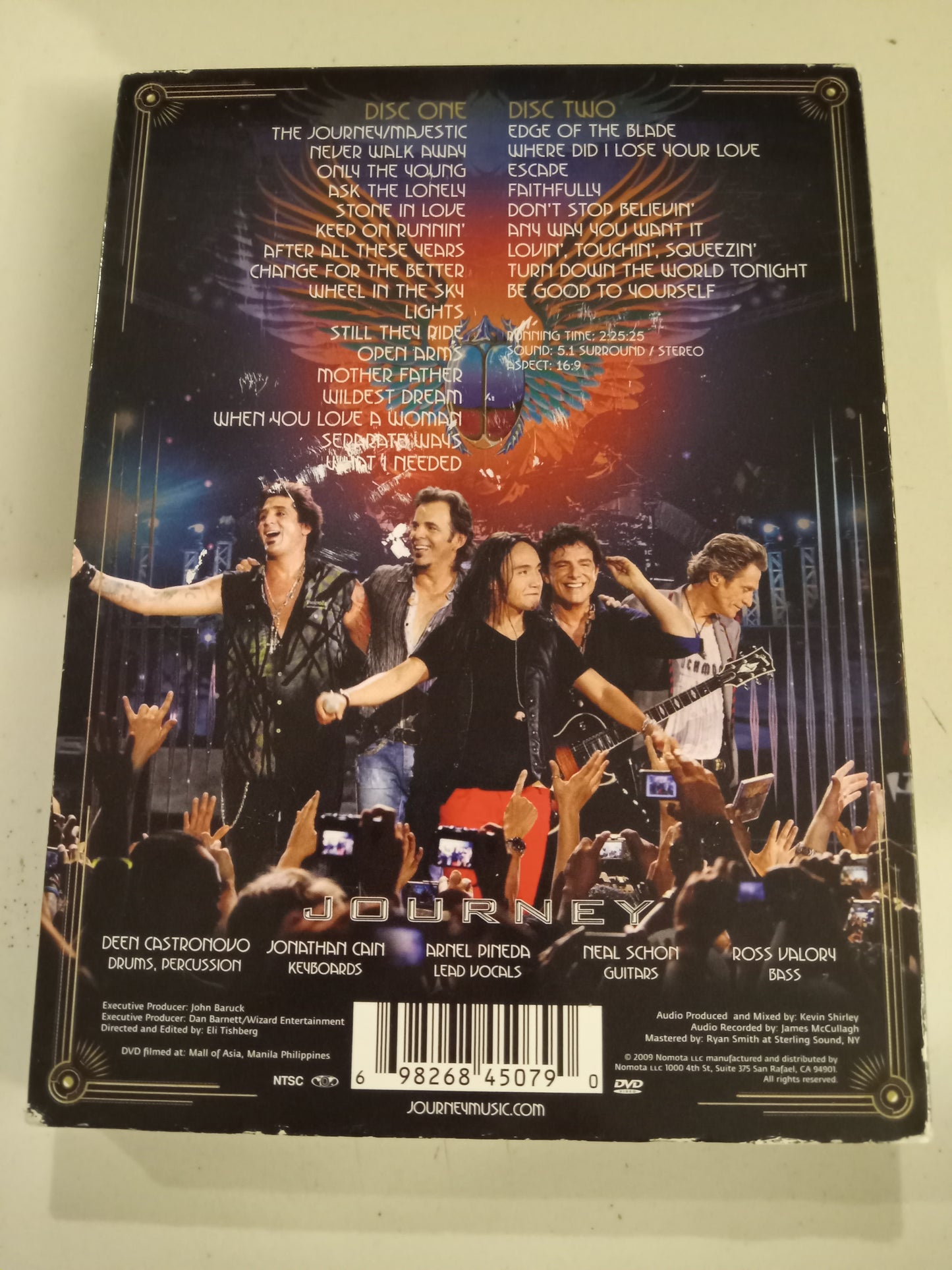 Journey (Rock Band) Live In Manila, DVD Movie, Fullscreen, Not Rated, USED