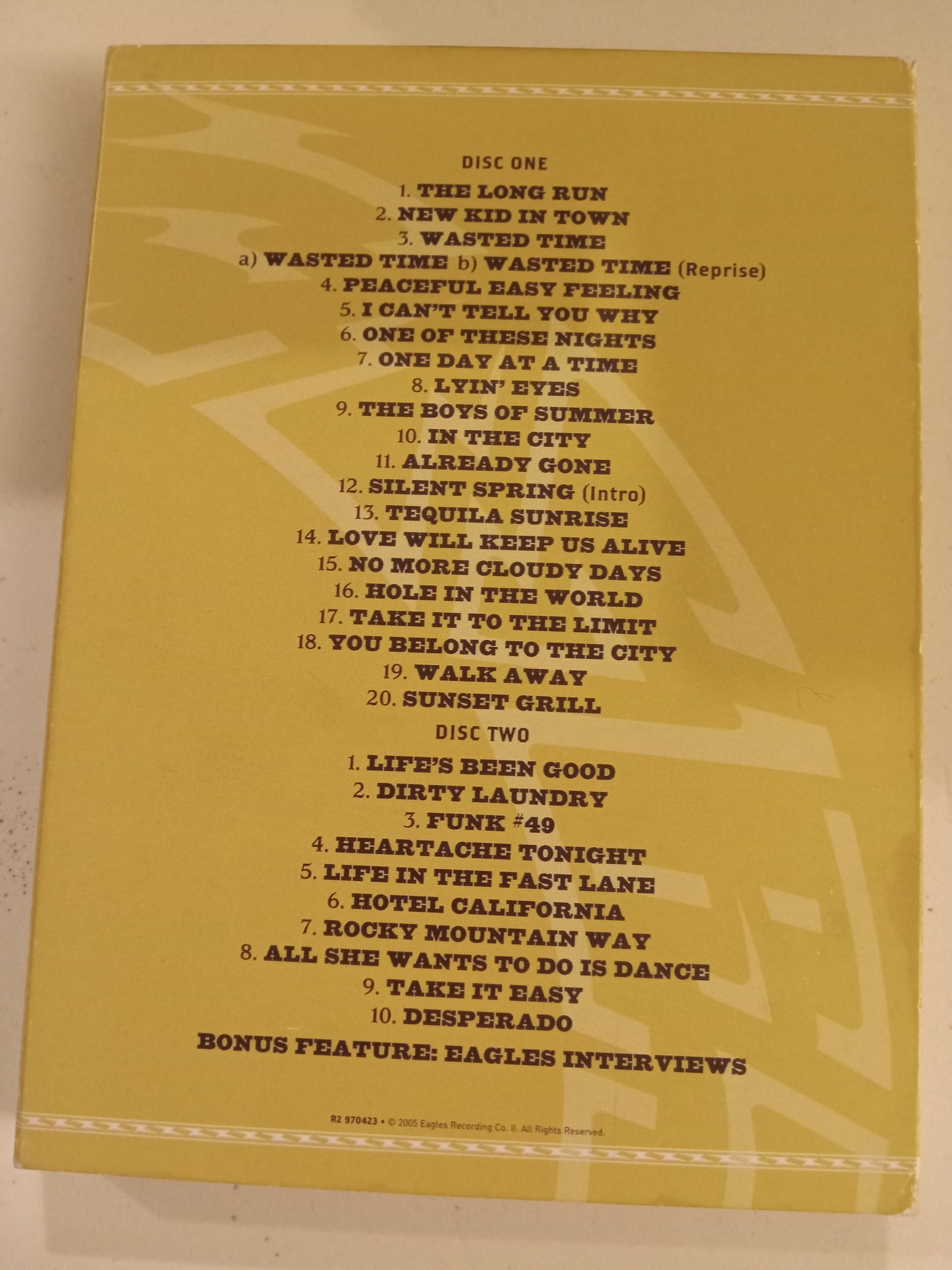 Eagles Farwell Tour, Live From Melbourne, DVD Movie, Fullscreen, Not Rated, USED