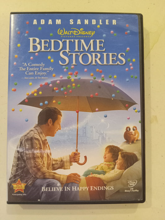 Bedtime Stories, DVD Movie, Adam Sandler Widescreen, Rated PG, USED