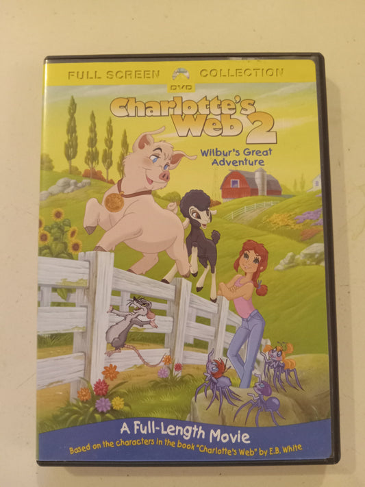 Charlotte's Web 2, Paramount Animation, DVD Movie, Fullscreen, Rated G, USED