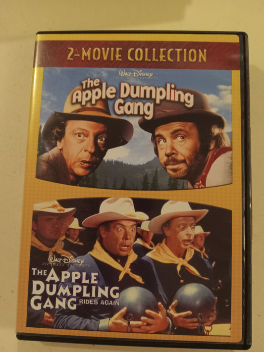 The Apple Dumpling Gang, & (A.D.G.) Rides Again, 2 DVD Movies, Don Knotts Fullscreen, Rated G, USED