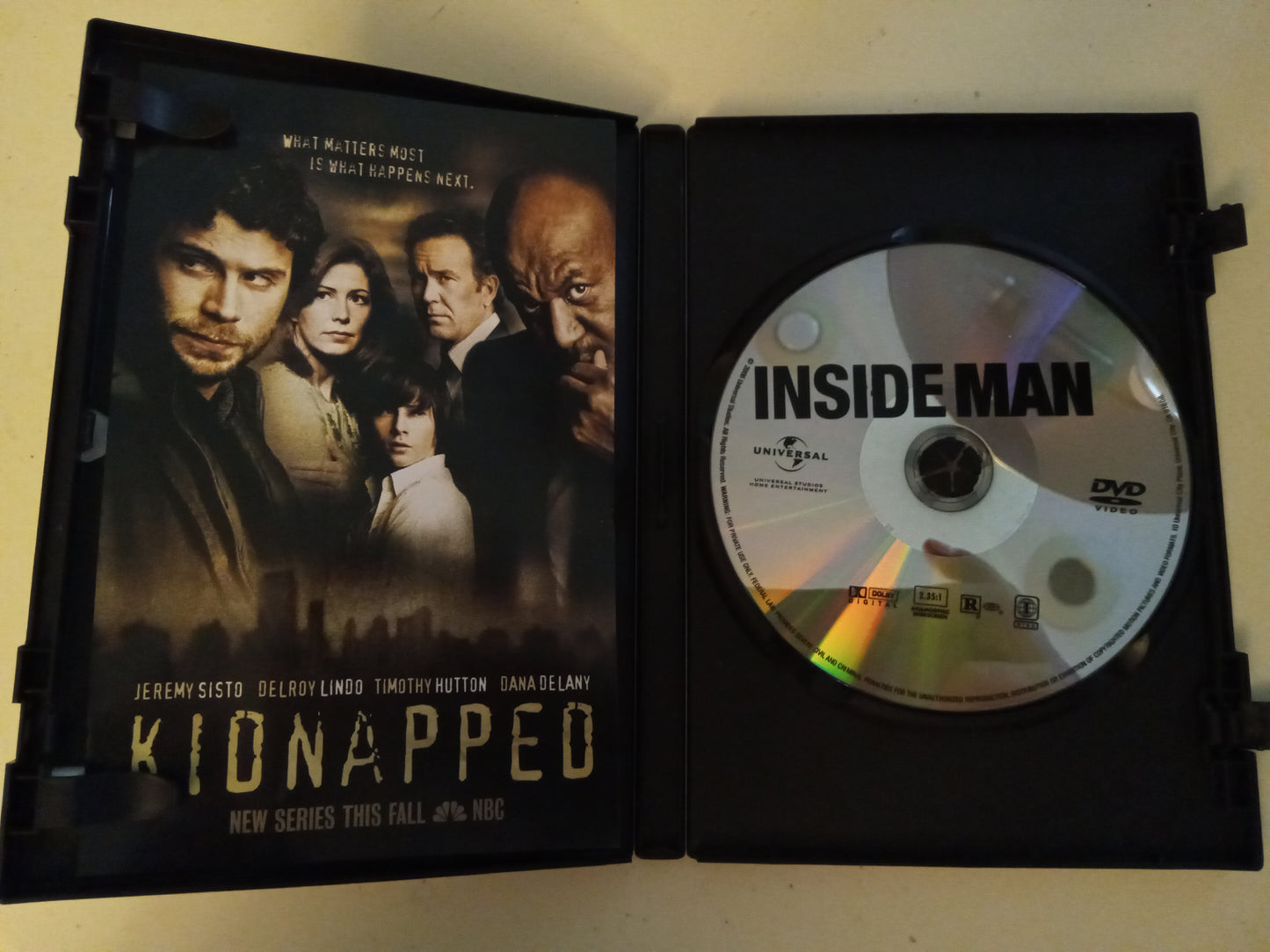 Inside Man, DVD Movie, Denzel Washington Fullscreen/Widescreen, Rated PG-13, USED