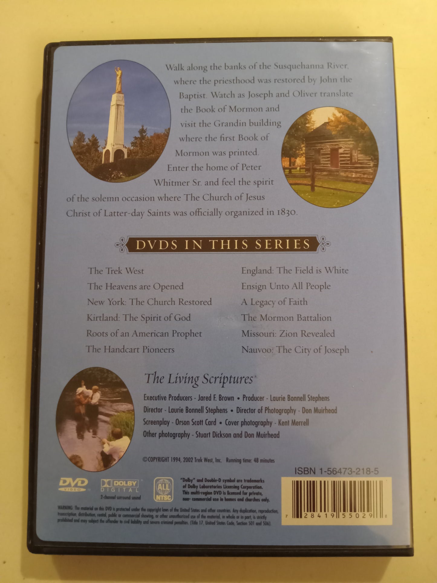 Docudrama Of The Restoration, Various Titles, DVD Movie, LDS Church, Mormons, Fullscreen, Not Rated, USED