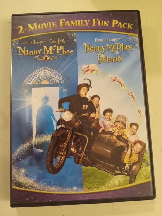 Nanny McPhee & Nanny McPhee Returns, 2 DVD Movies, Widescreen, Rated PG, USED