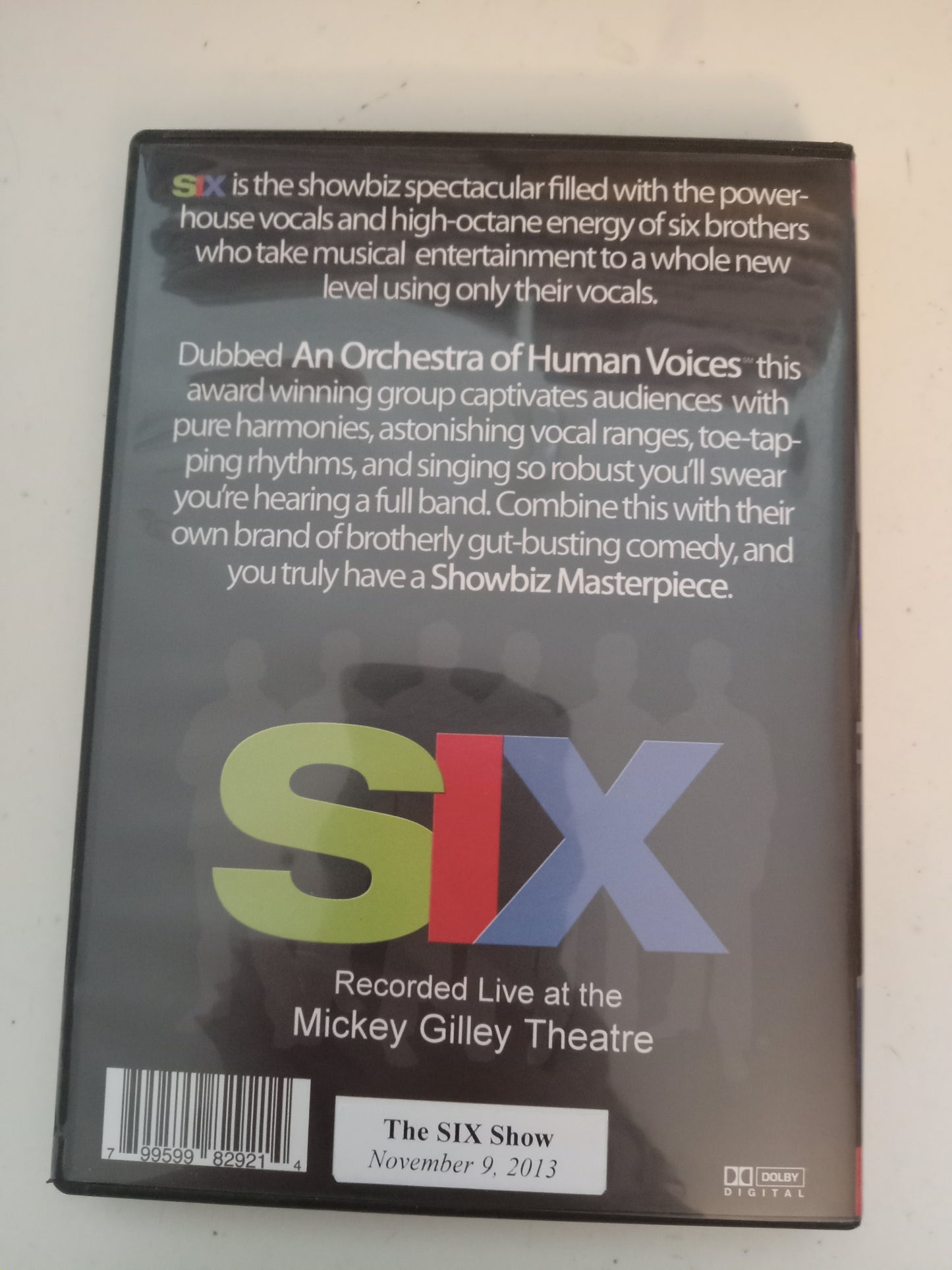 Six, Rock Band Concert, DVD Movie, Widescreen, Collector's Ed. Not-Rated, USED