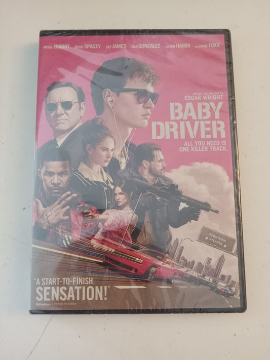 Baby Driver, DVD Movie, Kevin Spacey Widescreen, Rated R, NEW
