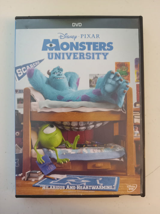 Monsters University, Disney Pixar Animation, DVD Movie, Widescreen, Rated G, USED