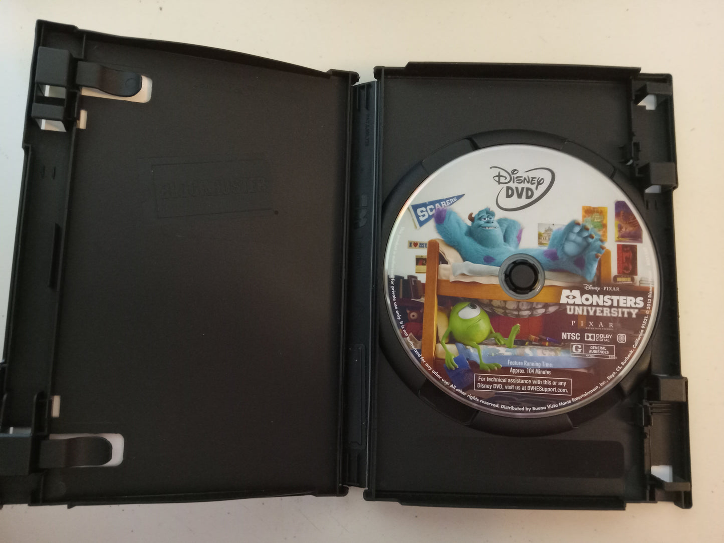 Monsters University, Disney Pixar Animation, DVD Movie, Widescreen, Rated G, USED