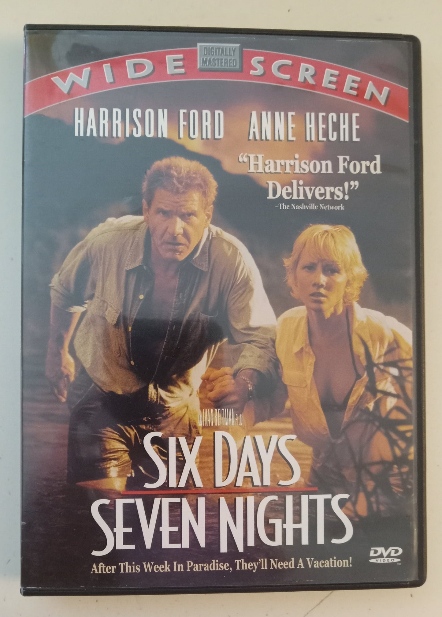 Six Days Seven Nights, DVD Movie, Harrison Ford Widescreen, Rated PG-13  USED