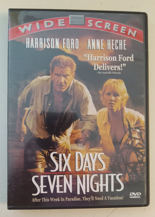 Six Days Seven Nights, DVD Movie, Harrison Ford Widescreen, Rated PG-13  USED