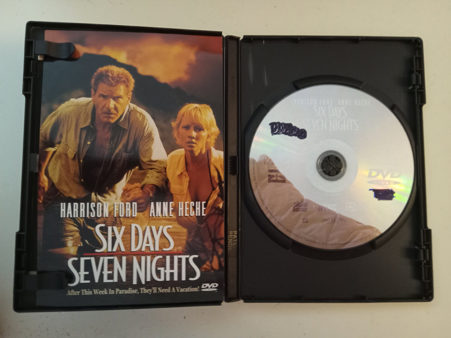 Six Days Seven Nights, DVD Movie, Harrison Ford Widescreen, Rated PG-13  USED
