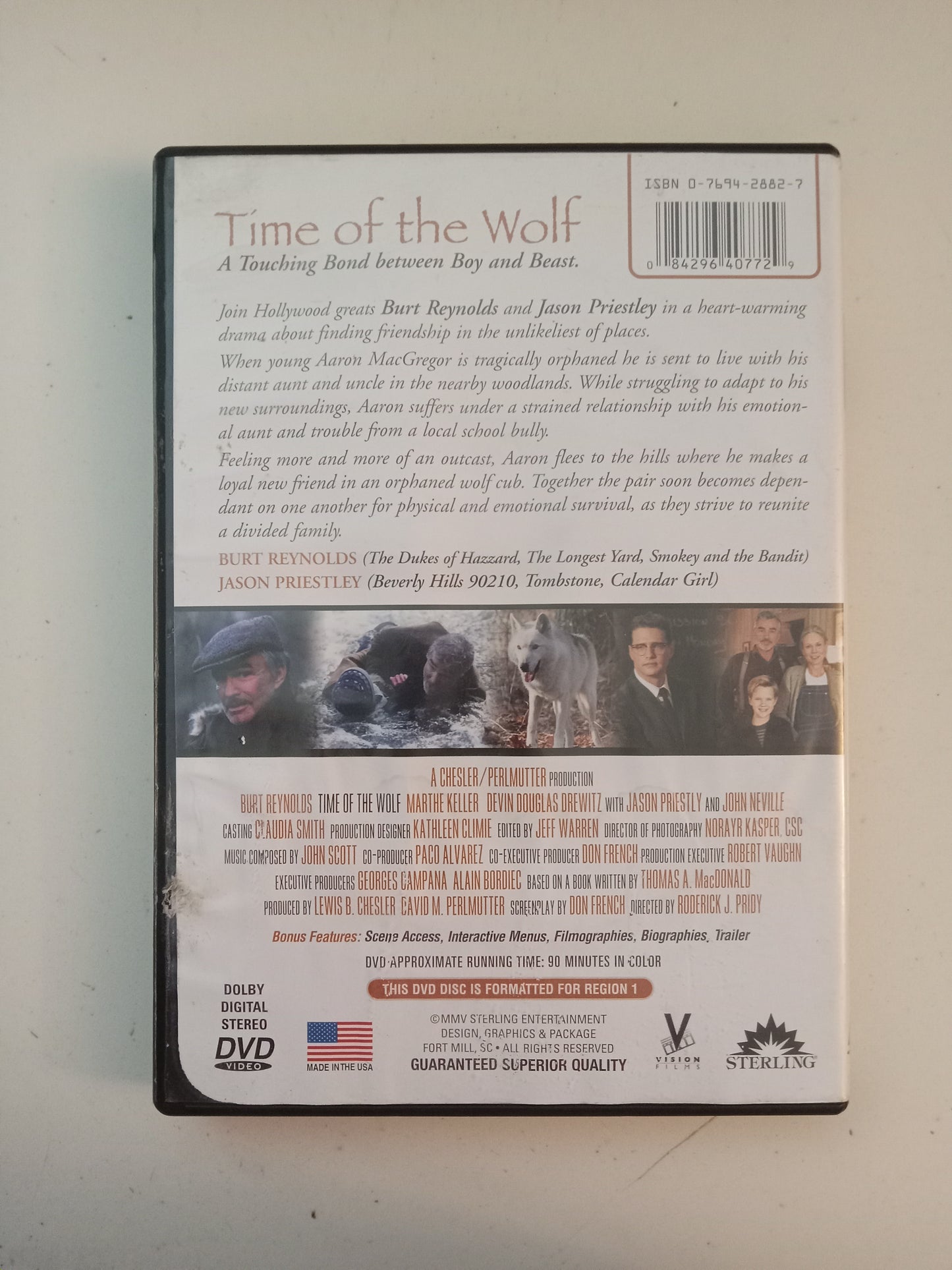 Time Of The Wolf, DVD Movie, Burt Reynolds Fullscreen, Not-Rated, USED