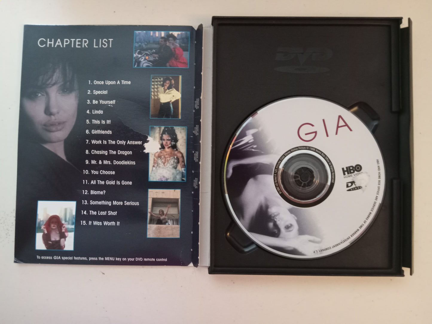 Gia, DVD Movie, Angelina Jolie Widescreen, Rated R, USED