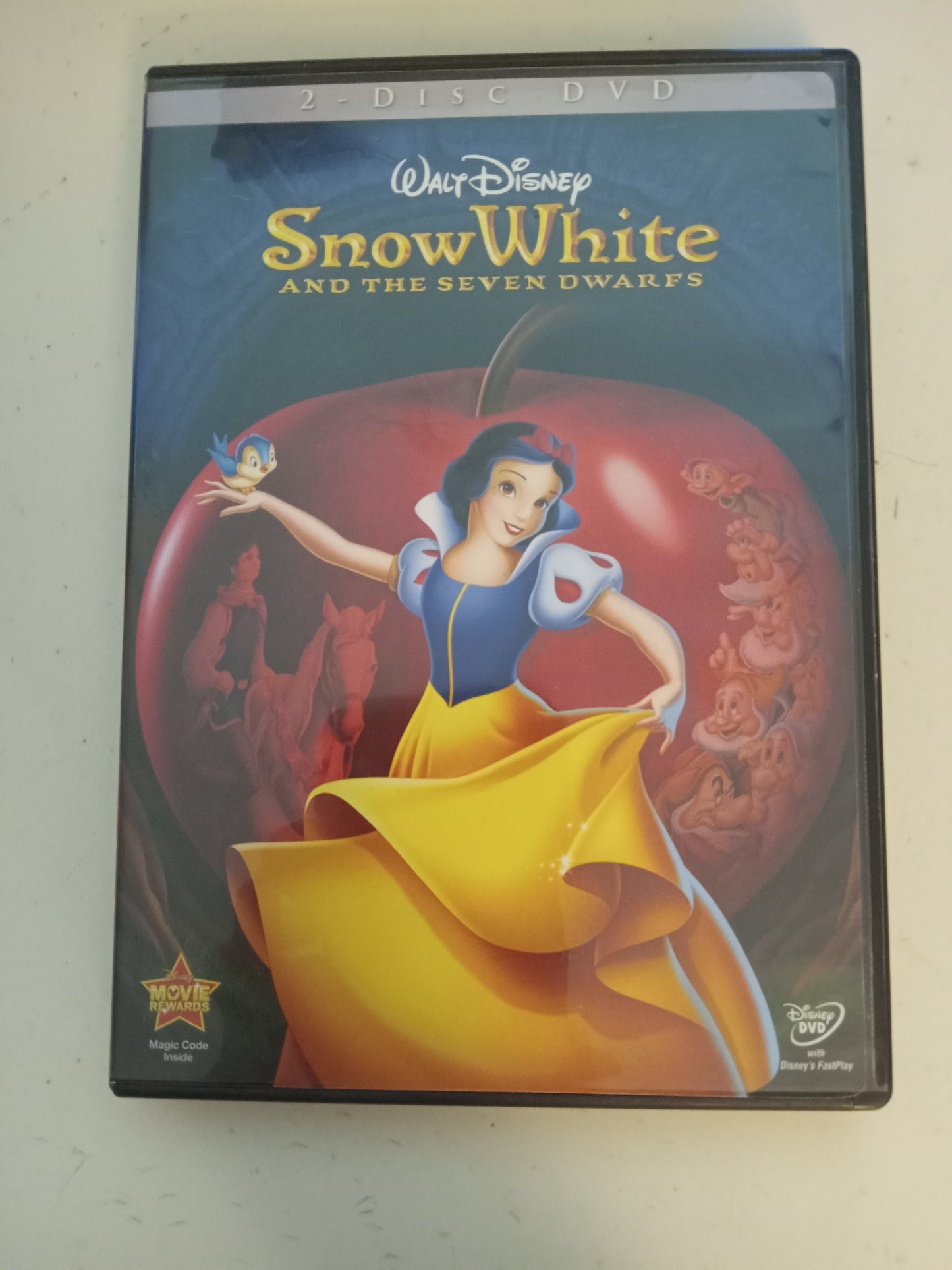 Snow White And The Seven Dwarfs, Disney Animation DVD Movie, Fullscreen, 2 Discs, Rated G, USED