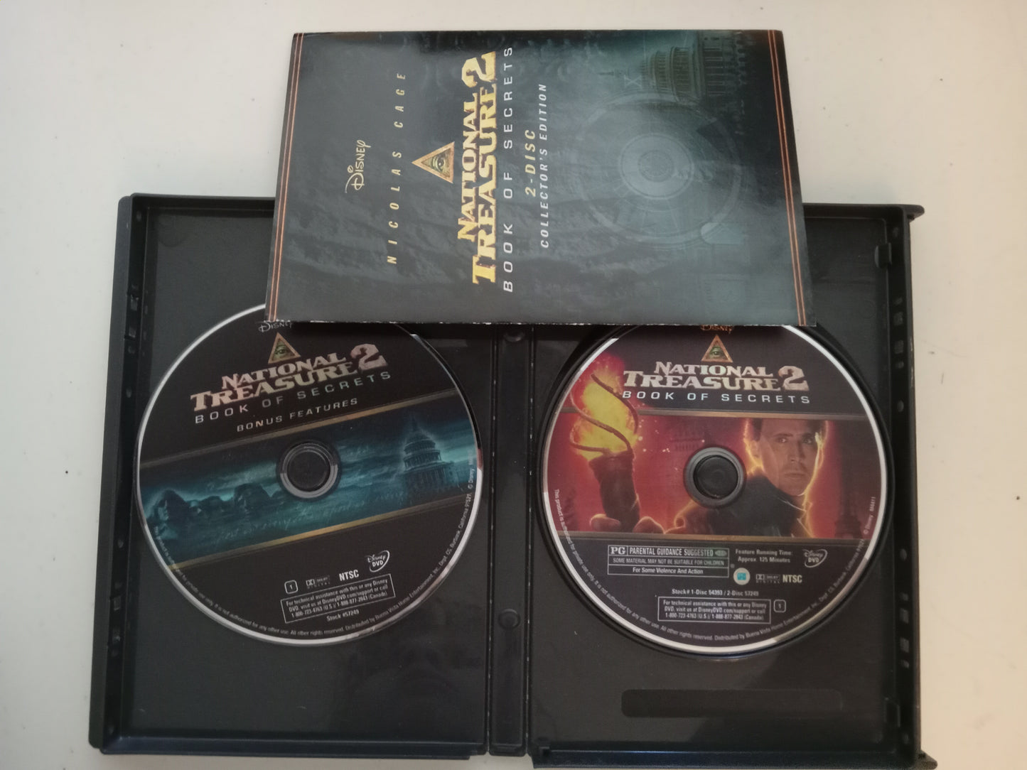 National Treasure 2 Book Of Secrets, DVD Movie, Nicholas Cage Widescreen, Rated PG, USED
