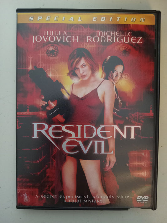 Resident Evil, DVD Movie, Milla Jovovich Widescreen, Special Ed. Rated R  USED