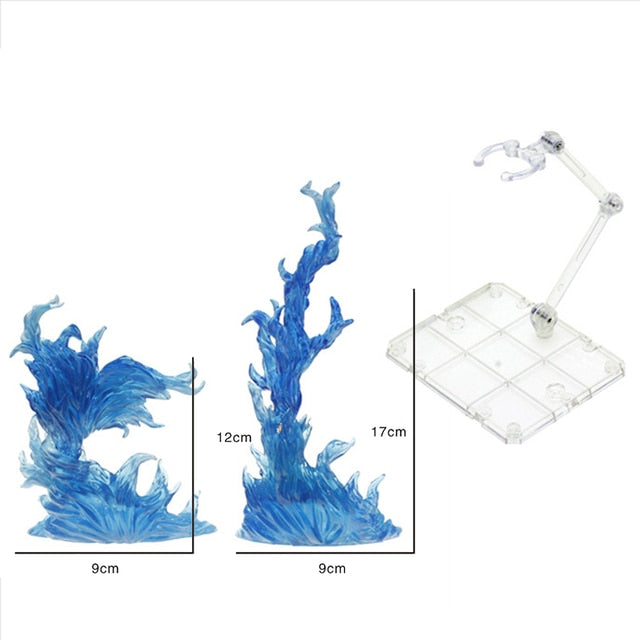 Anime Action Figure Toy Accessories Flame, Fire, Lightning, Water Accents for Figures NEW