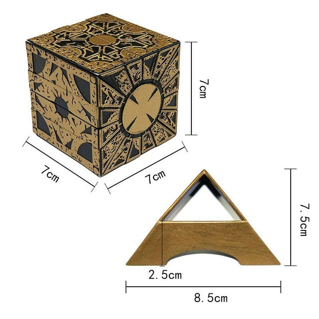 Hellraiser Lament Configuration Puzzle Box Gold Plated LeMarchand Challenge Horror Terror 20 Movable Parts NEW