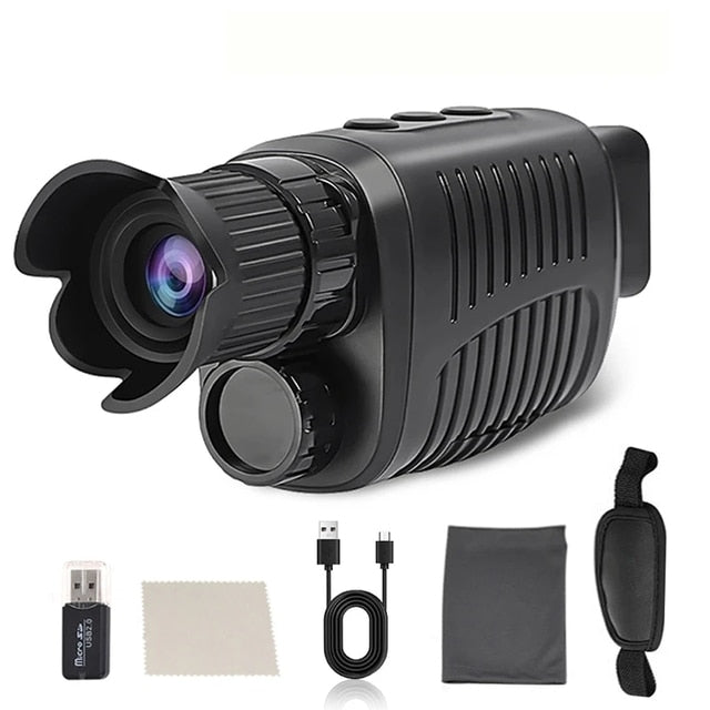 Monocular Night Vision Device 1080P HD 850nm Infrared LED Illumination 5X Digital Zoom NEW