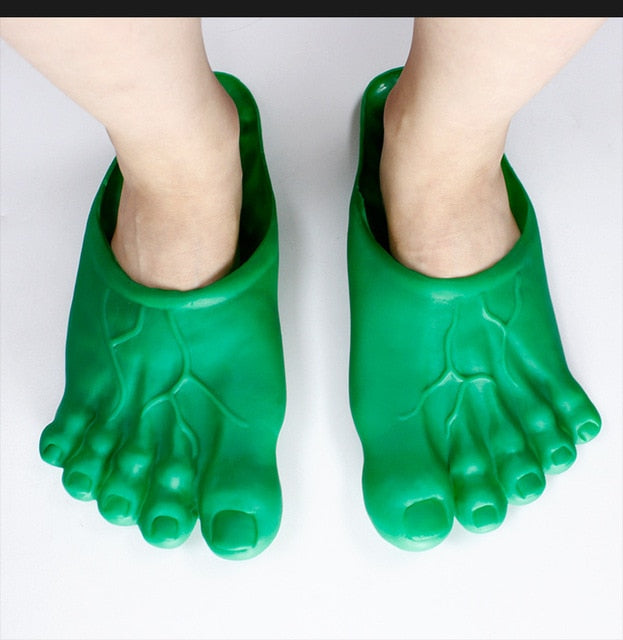 Bare Feet Big Foot Slippers Slip-ons Shoes Costume Accessory Halloween Cosplay Hobbit, Hulk Feet NEW