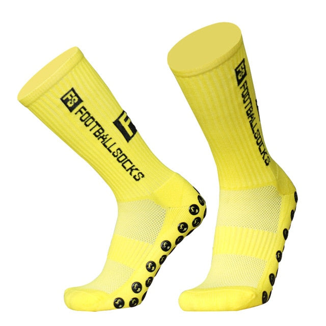 High Performance Sports Socks, Enhanced Grip Soles, Comfortable Breathable Polyester/Spandex, NEW