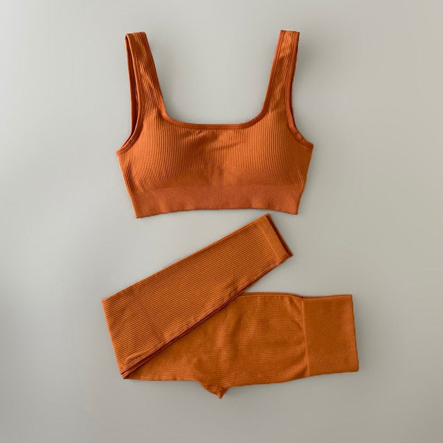Yoga Clothing Set Pants Top Tank 2pcs Comfortable, Flexibility, and Style Many Colors NEW