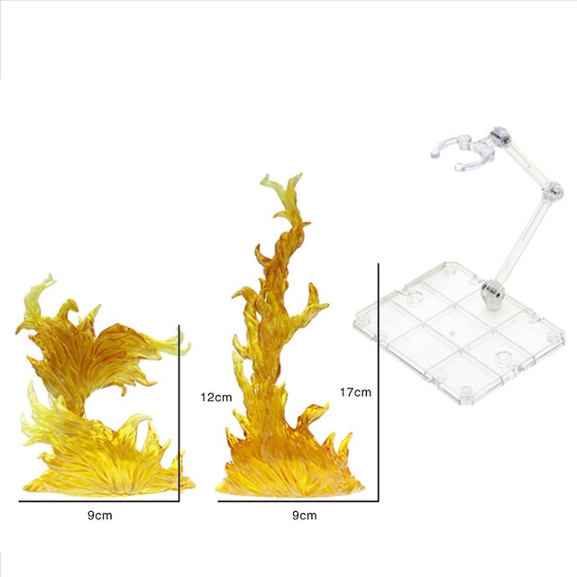 Anime Action Figure Toy Accessories Flame, Fire, Lightning, Water Accents for Figures NEW